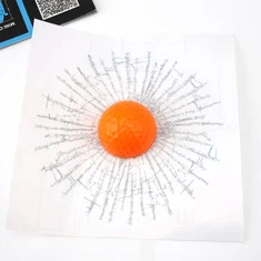 Nálepka s logom Broken Glass Golf