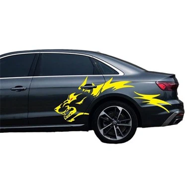 Nálepka s kráľom vlkom